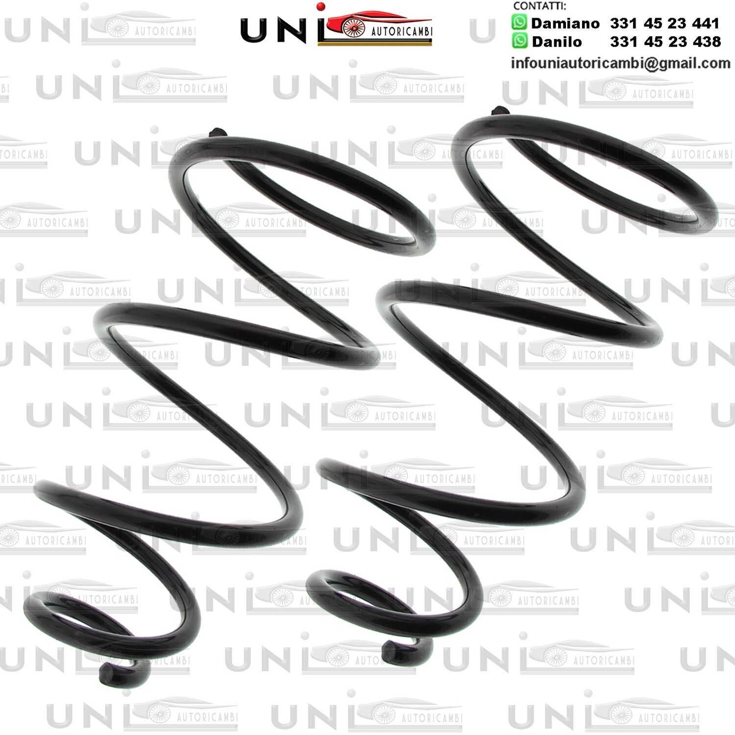 2 Molle Sospensione Anteriori Fiat Punto / Lancia Y 1.1 / 1.2 da 09.1993 a 09.2003