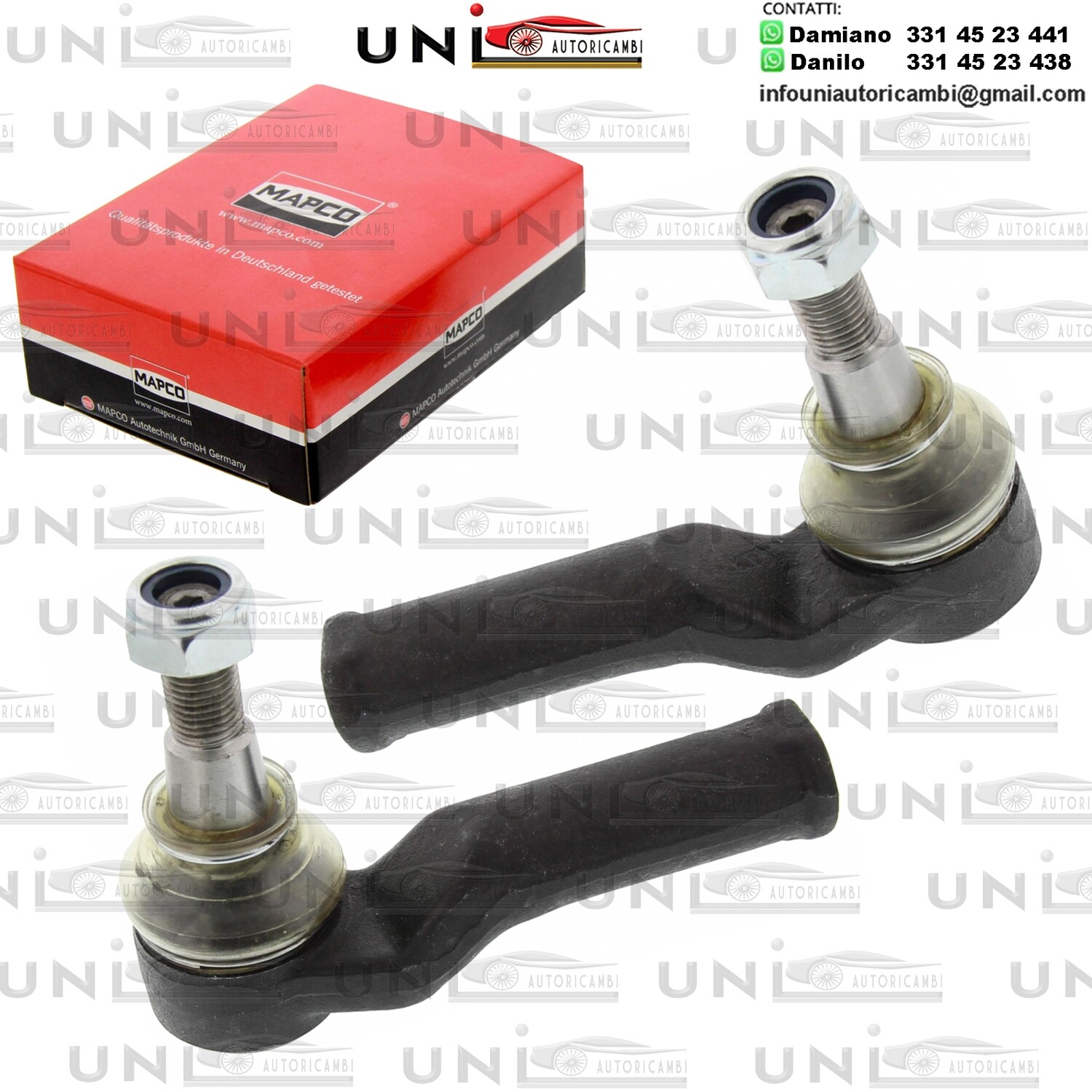 2 Testine Scatola Sterzo Anteriore (Sinistro + Destro) Ford Galaxy da 06 / Mondeo da 07 / S-Max da 06 / Land Rover da 06 / Volvo S60/V60 da 10 / S80 da 06 / V70/XC70 da 07 / XC60 da 08 / S80L da 09