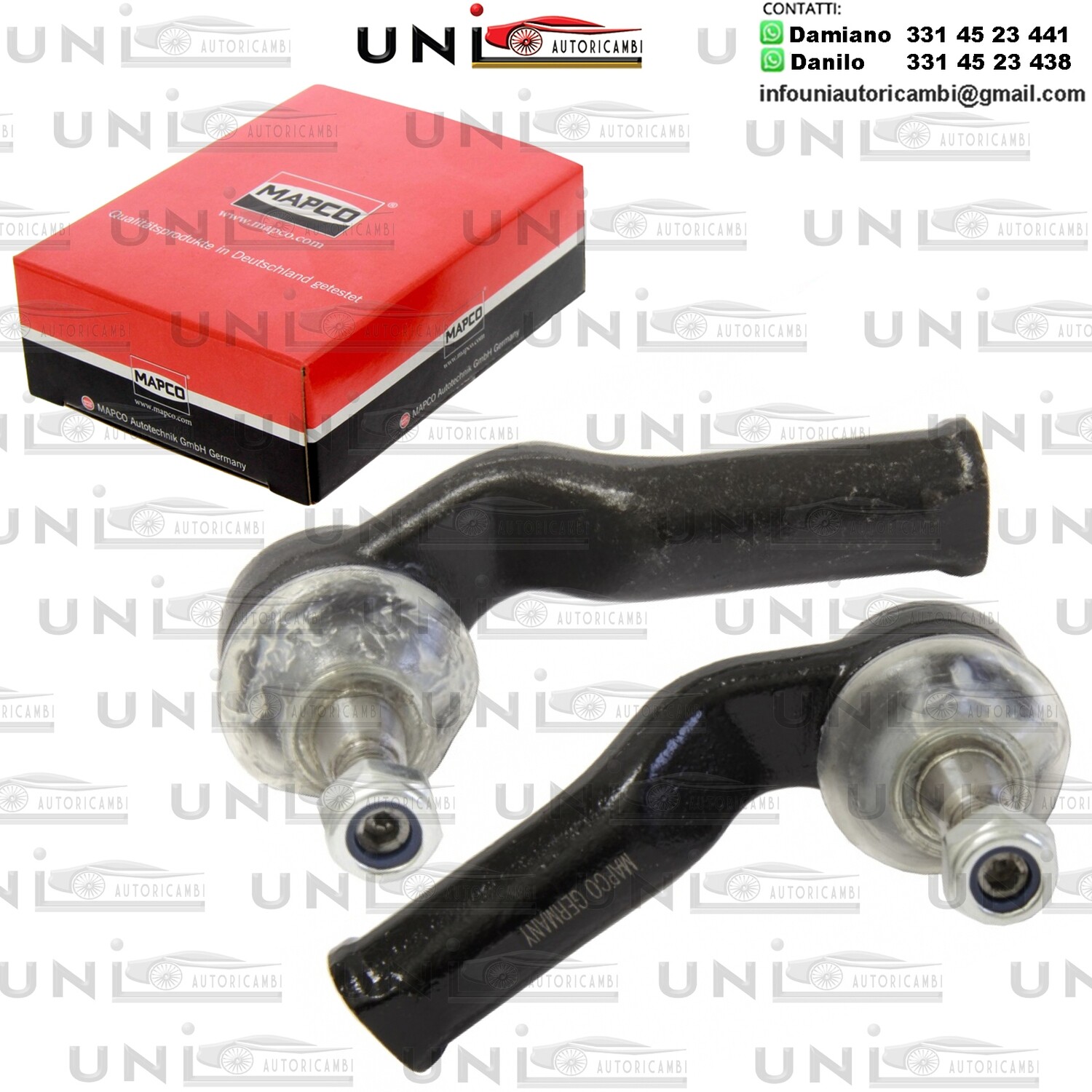 ​2 Testine Scatola Sterzo Anteriore (Sinistro + Destro) Ford Focus C-Max da 2003 / Ford Focus II da 2004 / Volvo​ C30​ da 2006 / Volvo C70 II da 2006 / Volvo S40 II da 2004 / Volvo V50 da 2004