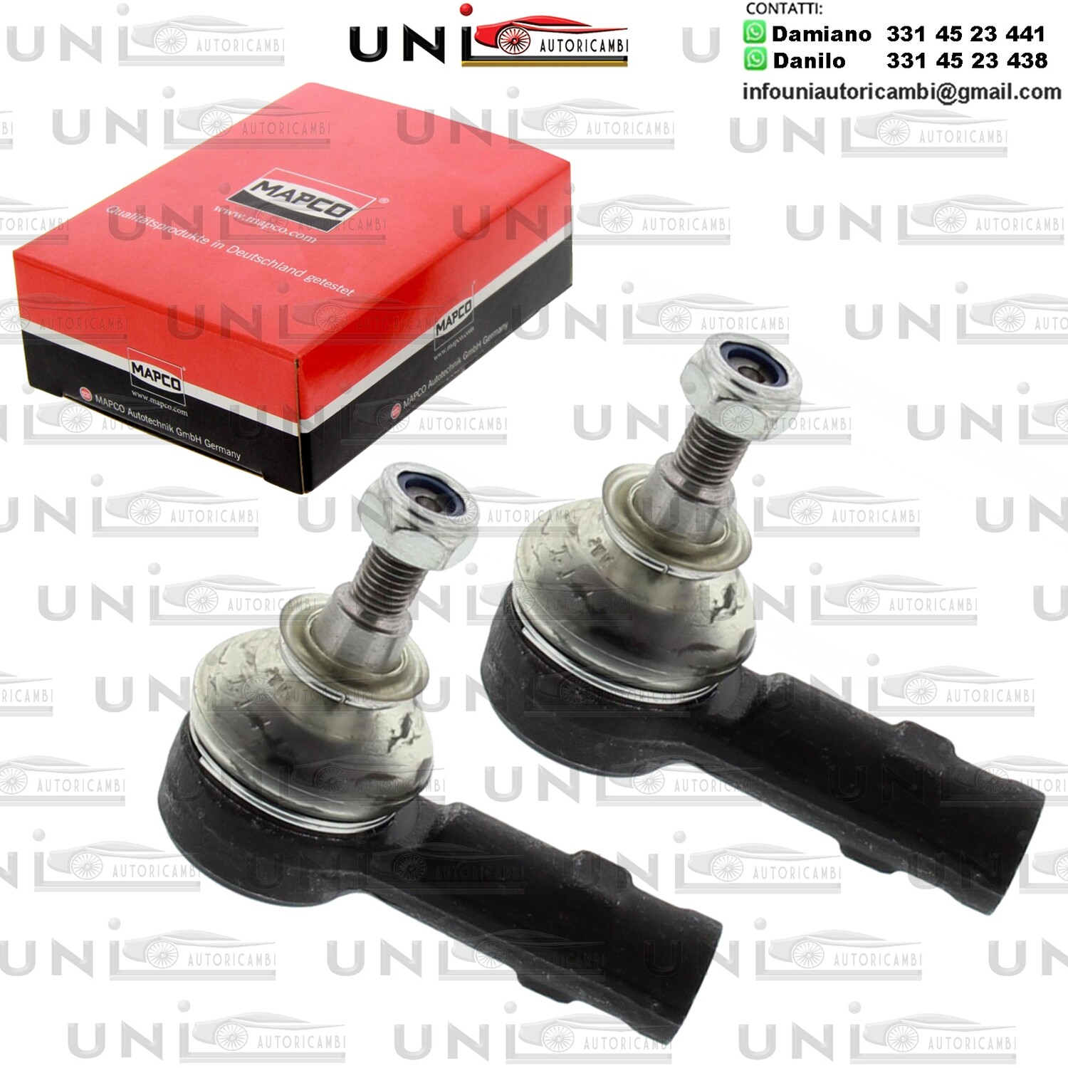 2 Testine Scatola Sterzo Anteriore Bilaterale Hyundai i10 (PA) da 2007 / Kia Picanto (BA) da 2004