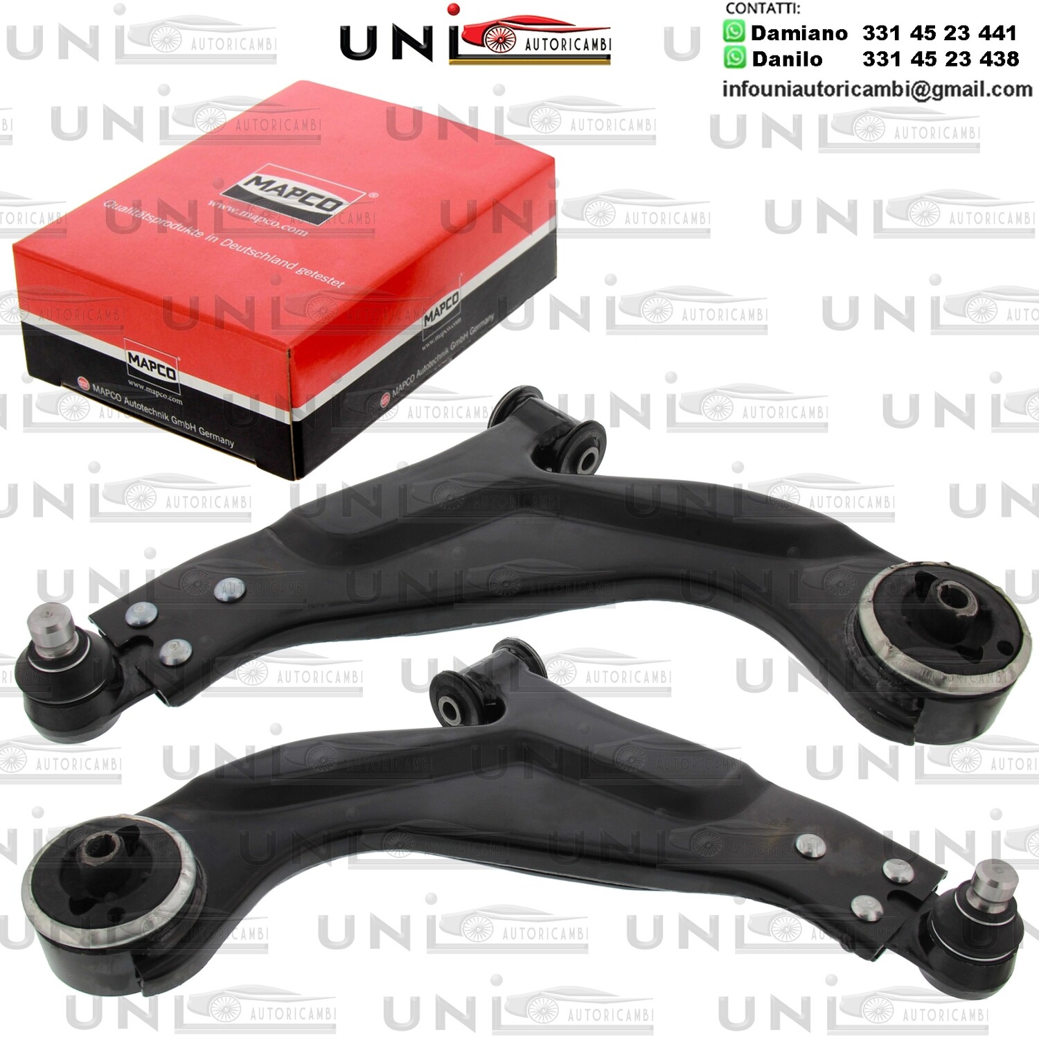 2 Bracci Oscilanti Anteriori Bilaterale Rinforzati FORD MONDEO III / JAGUAR X-TYPE