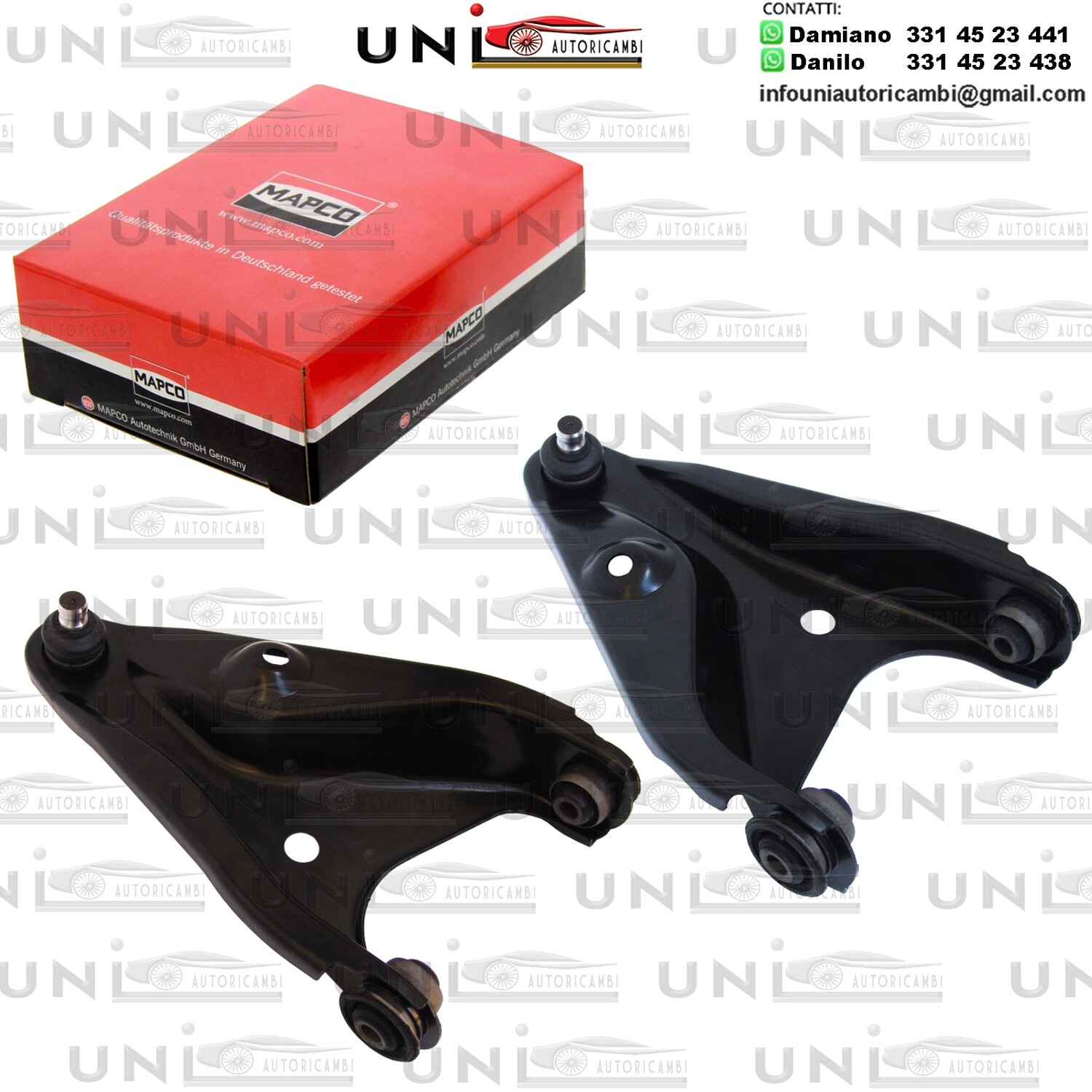 2 ​Bracci Oscillanti Anteriori Bilaterale Rinforzati DACIA LOGAN / SANDERO / RENAULT LOGAN / SANDERO/STEPWAY I