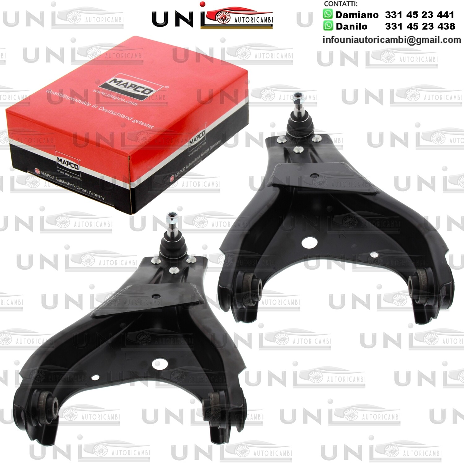 2 ​Bracci Oscillanti Anteriori Bilaterale Rinforzati DACIA DUSTER / RENAULT DUSTER