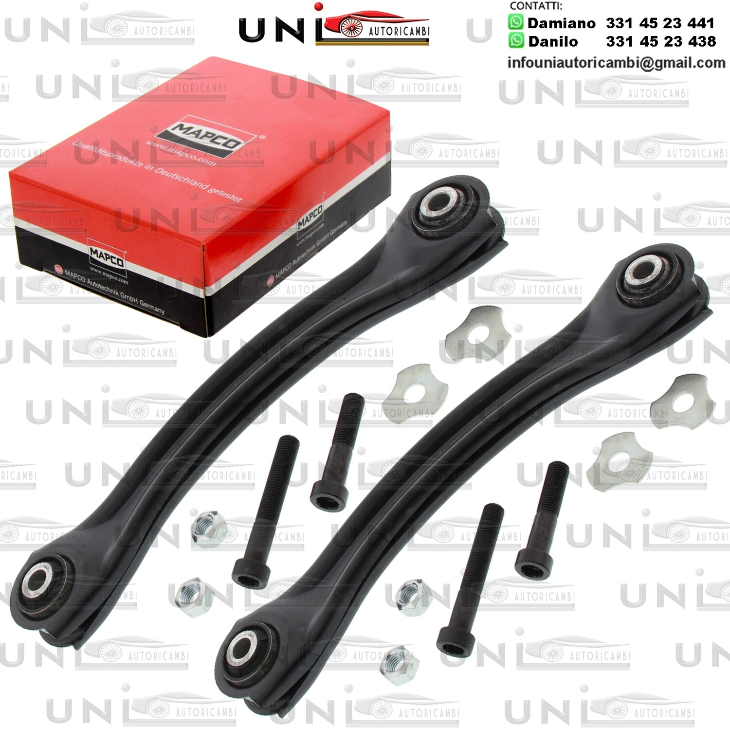 2X Aste Puntone, Biellette Assale Posteriore Bilaterale Mercedes-Benz da 1982