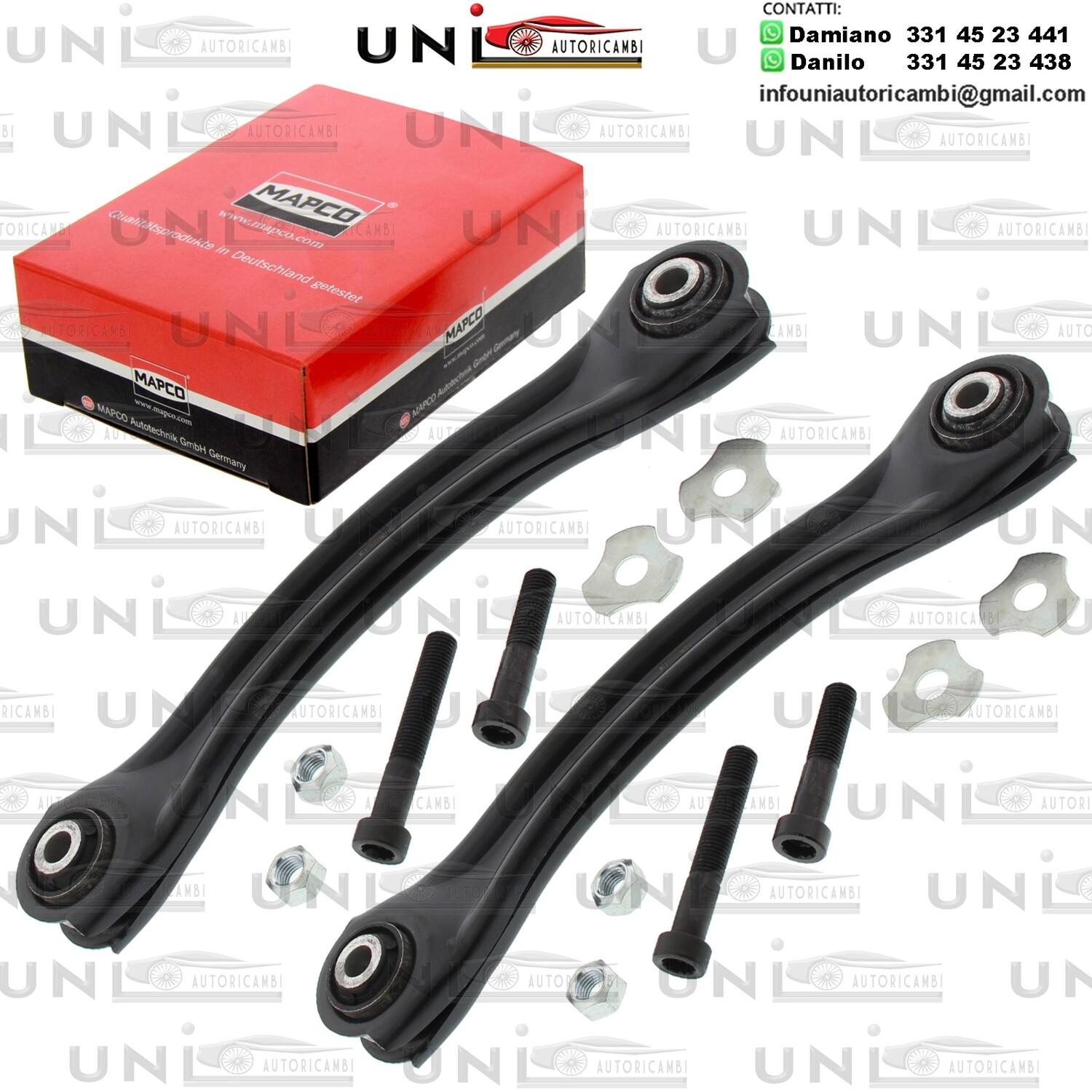 2X Aste Puntone, Biellette Assale Posteriore Bilaterale Sinistra SX + Destra DX Chrysler Crossfire da 2003 / Mercedes-Benz da 1982