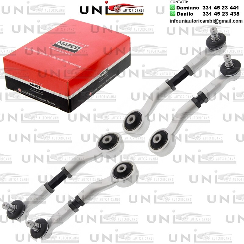 Kit 4 Bracci Oscillanti Anteriori RINFORZATI Audi A4 da 2007 / Audi​ A5 da 2007 / Audi​ A6 da 2010 / Audi​ A7 Sportback da 2010 / Audi​ Q5 (8R)​ da 2008​