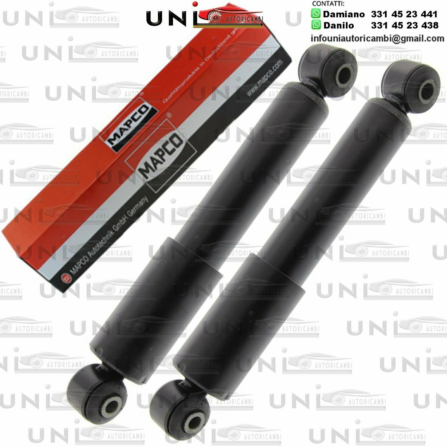 2X Ammortizzatori Posteriori Rinforzati a Gas Fiat Punto (176)​ da 09.1993 a 09.2003