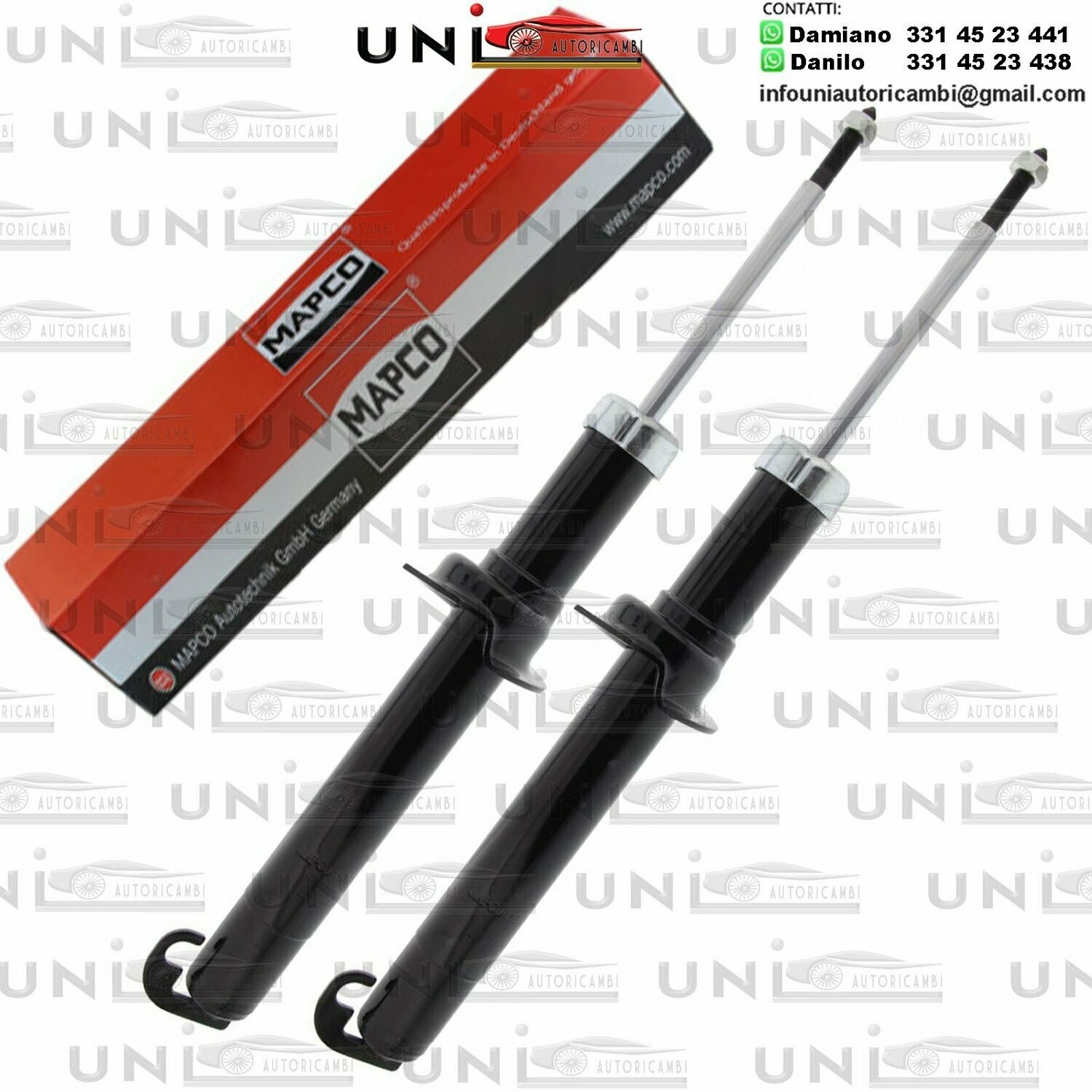 2X Ammortizzatori Anteriori Rinforzati a Gas Alfa Romeo 147 (937)​ da 09.1997 a 09.2010