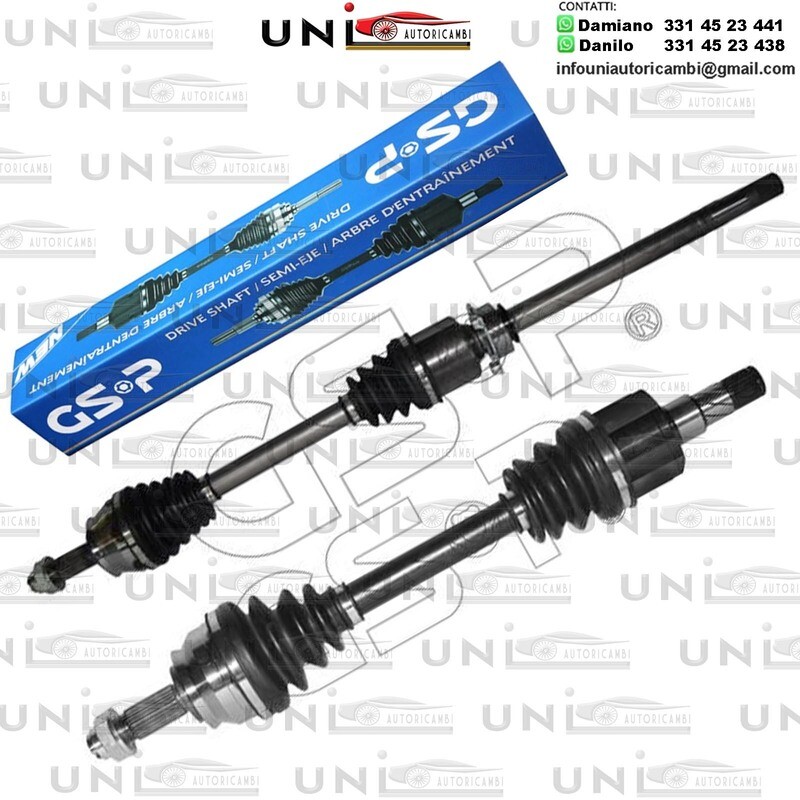 2X Semiassi Anteriori Alfa Romeo Mito da 2008 a -, Fiat Grande Punto,Punto da 2005 a -