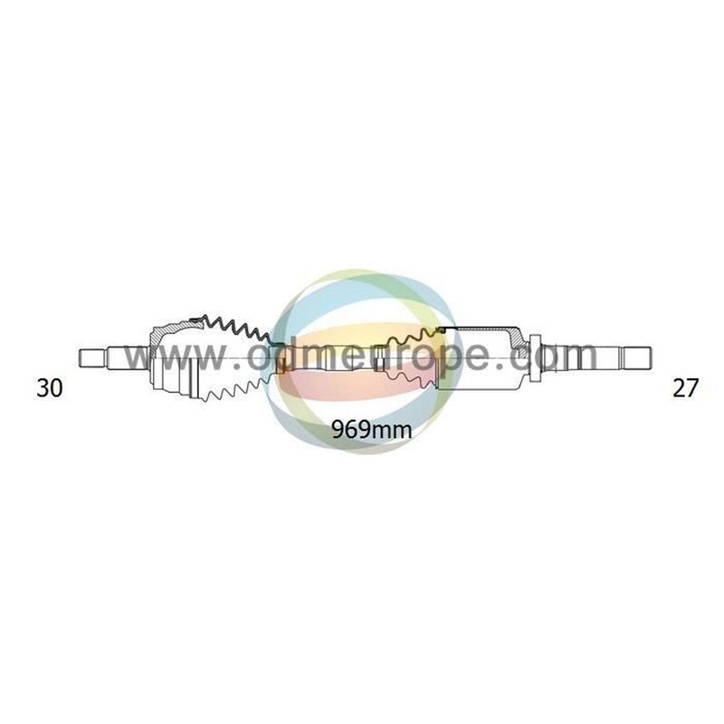 SEMIASSE/ALBERO MOTORE CAMBIO VELOCITÀ MANUALE/CAMBIO VELOCITÀ AUTOMATICO ASSALE ANTERIORE DX PER: BMW X5 E53 DAL 2000-