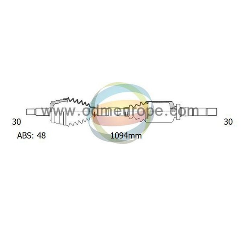 SEMIASSE/ALBERO MOTORE CAMBIO MANUALE ANTERIORE DESTRO LDV Maxus da 2005 a 2010