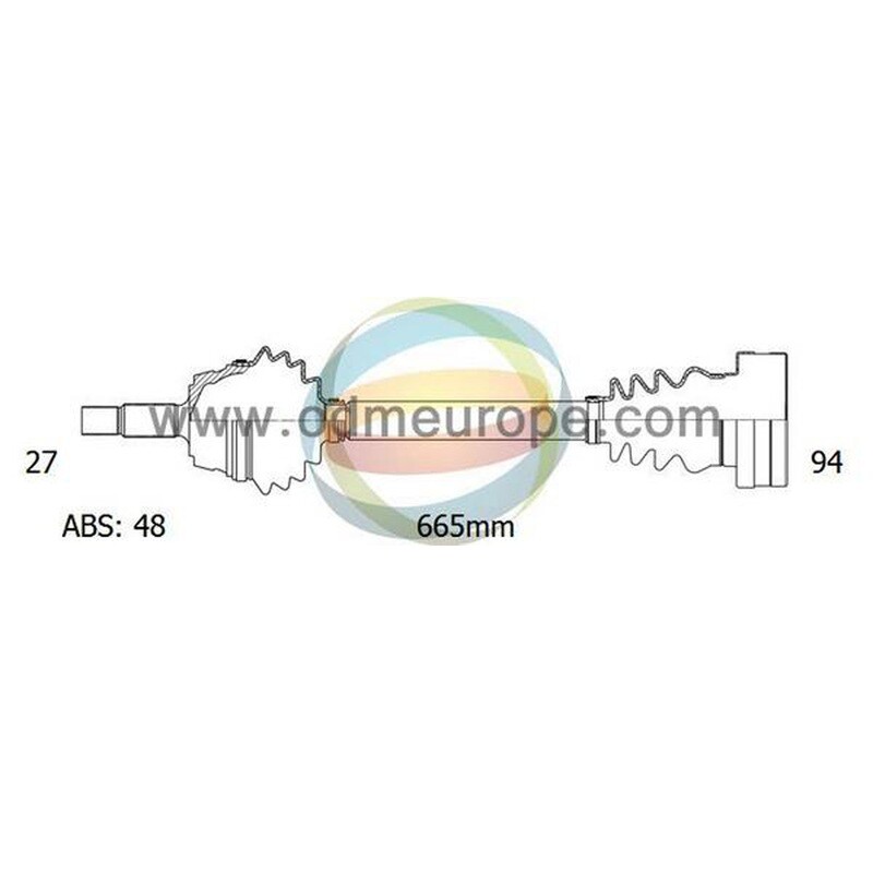SEMIASSE/ALBERO MOTORE CAMBIO VELOCITÀ MANUALE/CAMBIO VELOCITÀ AUTOMATICO ASSALE POSTERIORE DX PER: BMW 1 E81, E87, Coupé E82, Cabriolet E88, BMW 3 E90, Coupé E92, Cabriolet E93, Touring E91