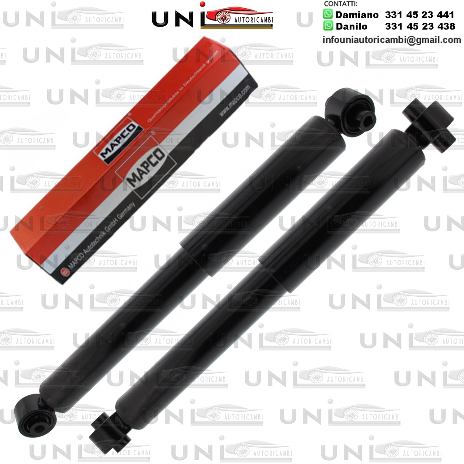 2 Ammortizzatori Posteriori Rinforzati a Gas NISSAN X-TRAIL / RENAULT KOLEOS