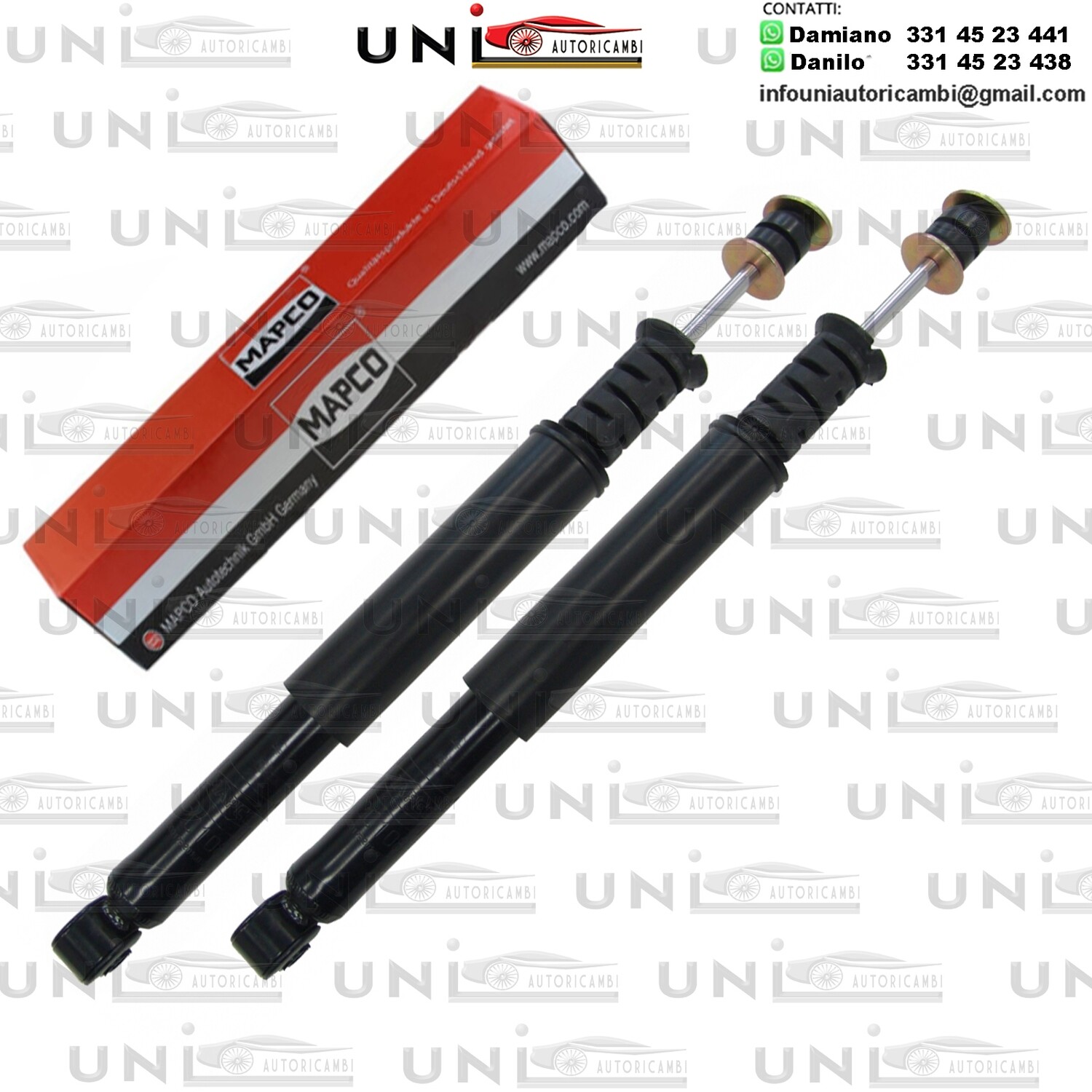 ​2 Ammortizzatori Posteriori Rinforzati a Gas Renault 19 I, 19 II, 19 II Cabriolet, 19 II Chamade