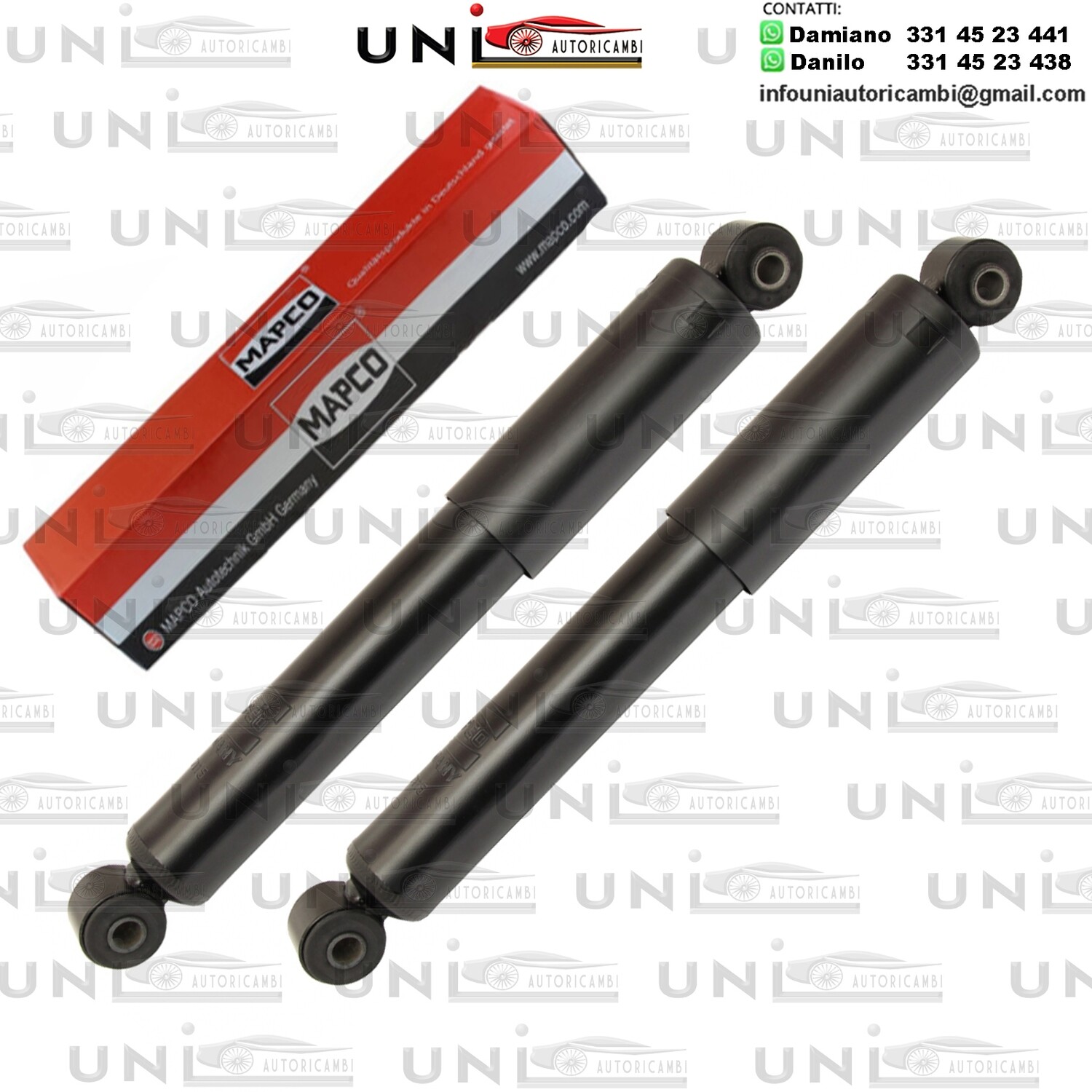 2 ​Ammortizzatori Posteriori Renforzati a Gas Renault Clio I