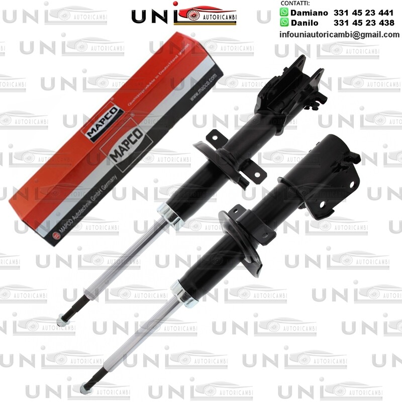 2 Ammortizzatori Anteriori  Rinofrzati a Gas NISSAN Primastar, OPEL Vivaro, RENAULT Trafic II, Vauxhall Vivaro