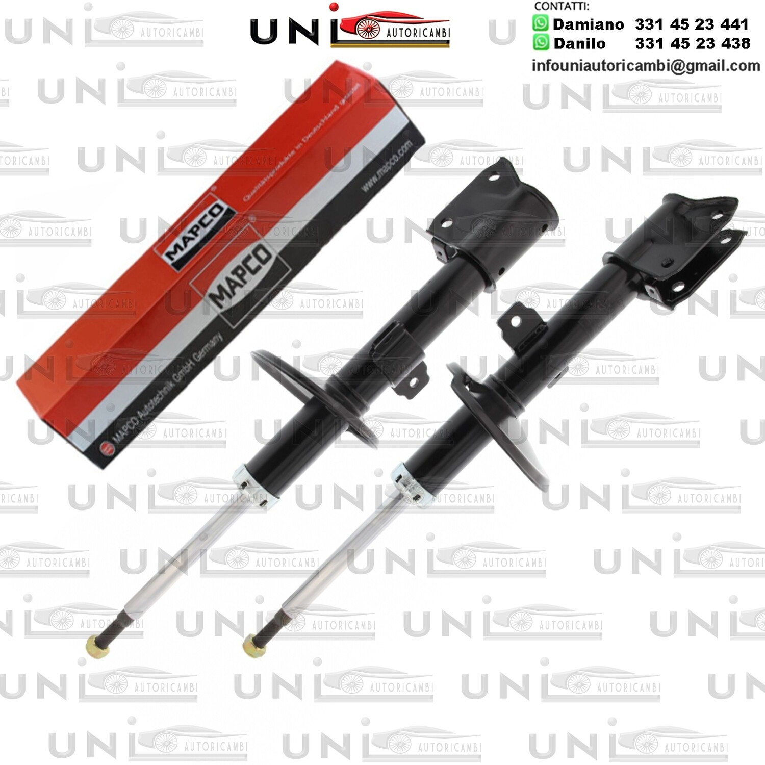 2X Ammortizzatore Anteriore RinforzatI a Gas DACIA DUSTER / RENAULT DUSTER