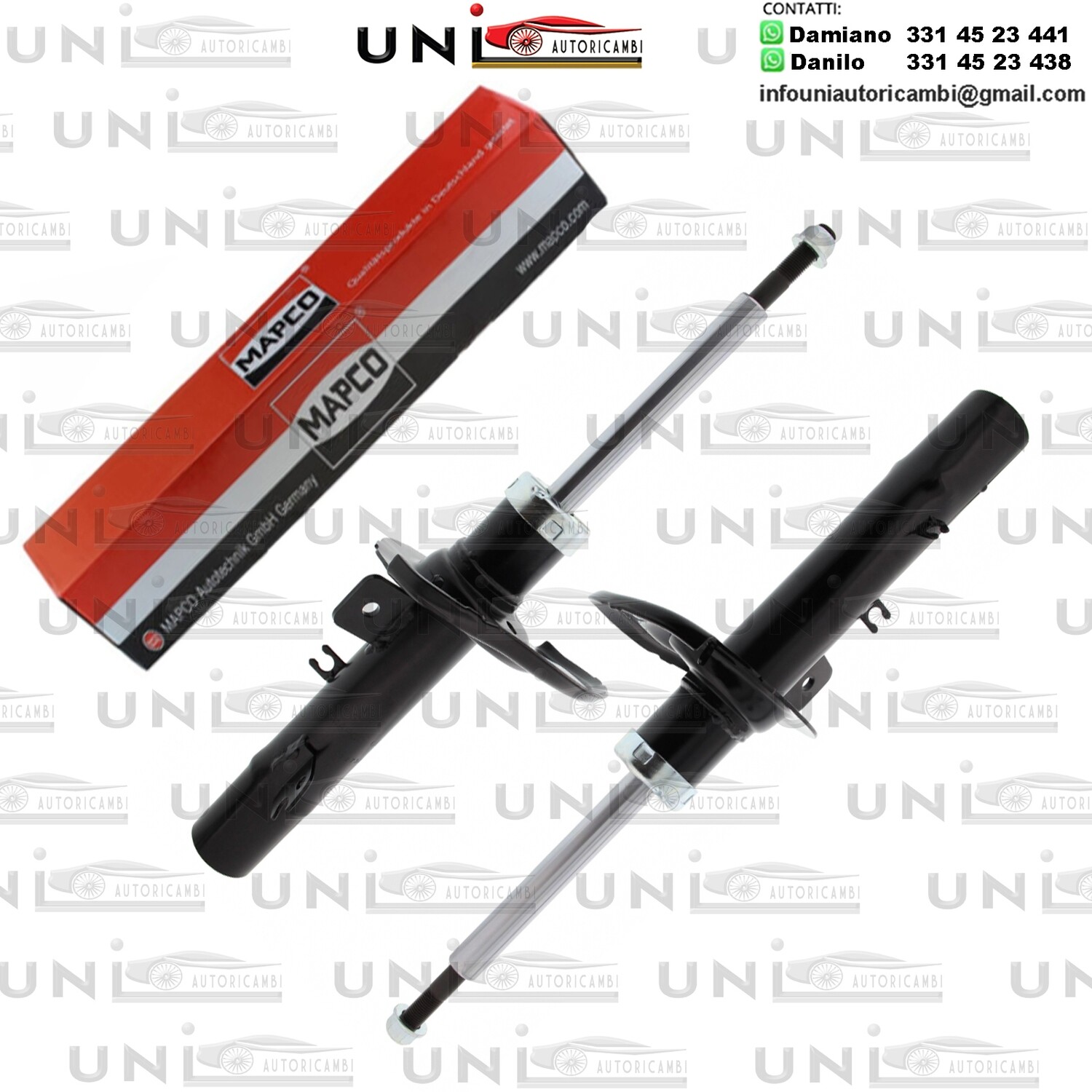 2 Ammortizzatori Anteriori Rinforzati a Gas Peugeot 207, CC , SW