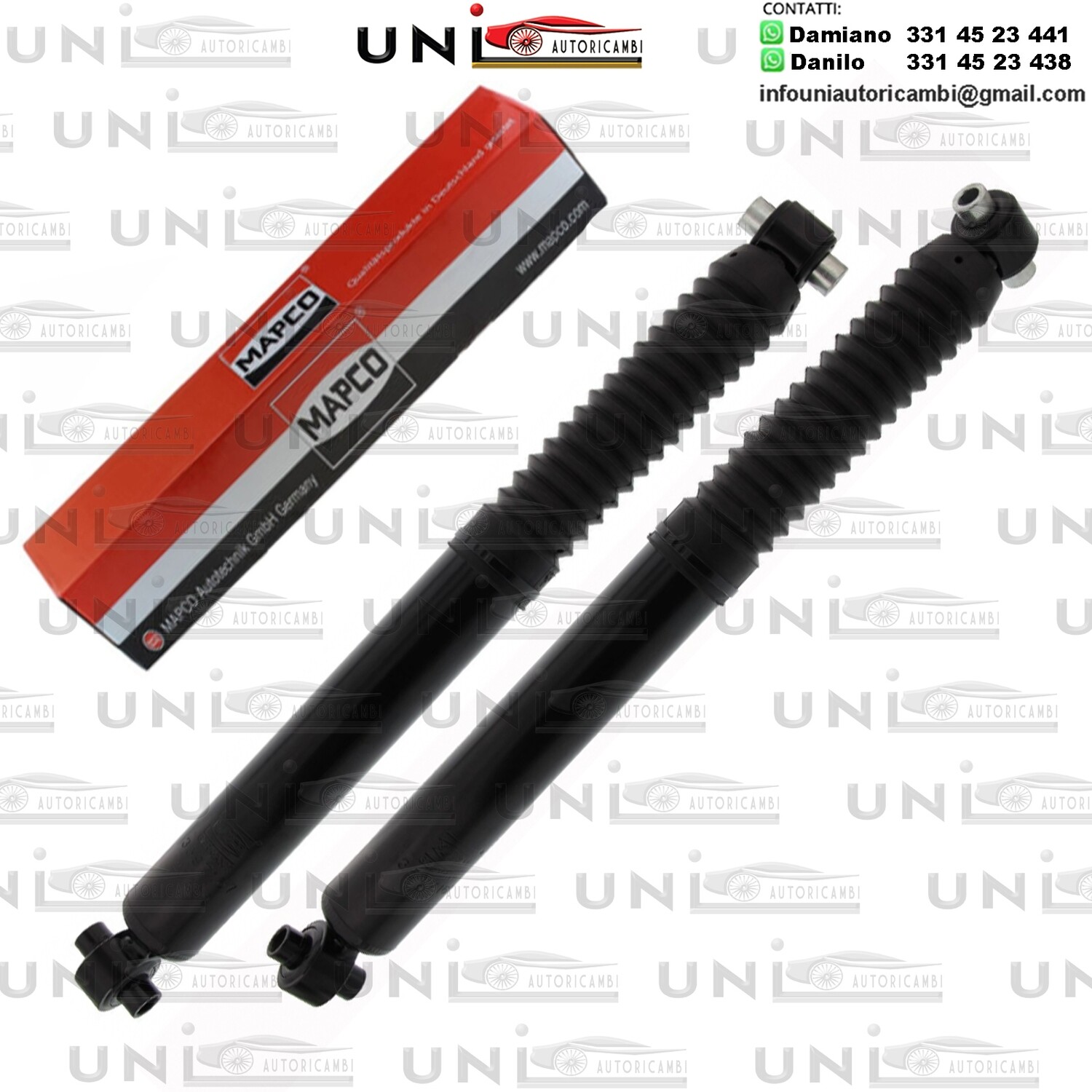 2 Ammortizzatori Posteriori RINFORZATI a Gas Citroen C3 Picasso​ / Peugeot 207, Tre volumi