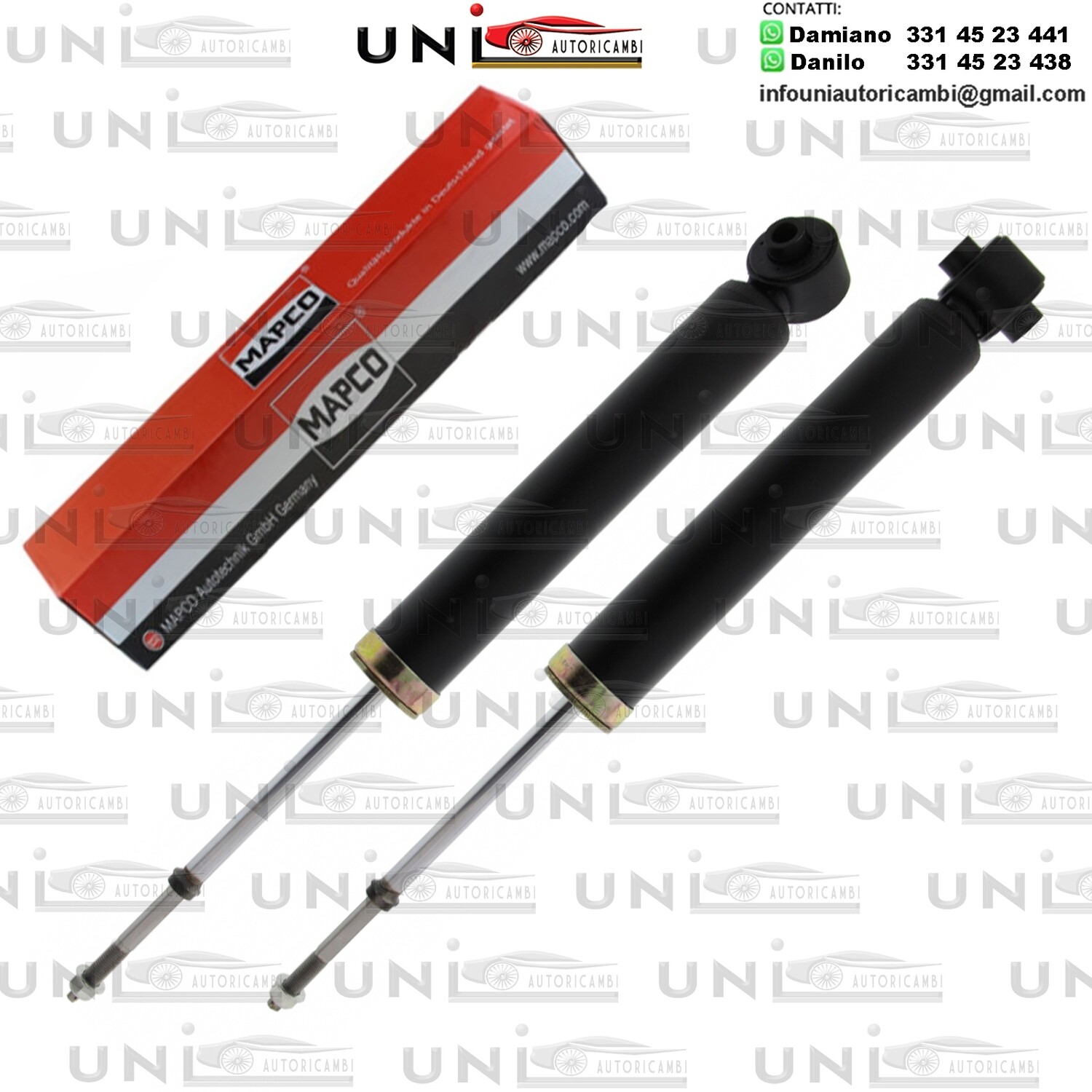 2 Ammortizzatori Posteriori Rinforzati a Gas Citroen C-Crosser / Mitsubishi Outlander II / Peugeot 4007