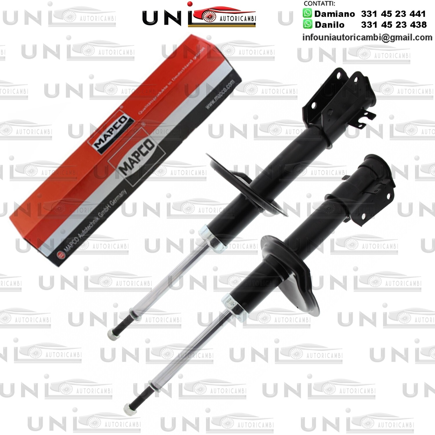 2X Ammortizzatori Anteriori Rinforzati a Gas Citroen Evasion / Fiat Ulysse / Lancia Zeta / Peugeot 806