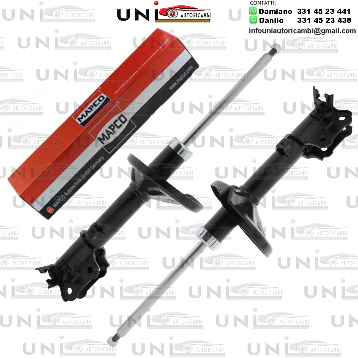 2 Ammortizzatori Posteriori Rinforzati a Gas Hyundai Accent II, Tre volumi