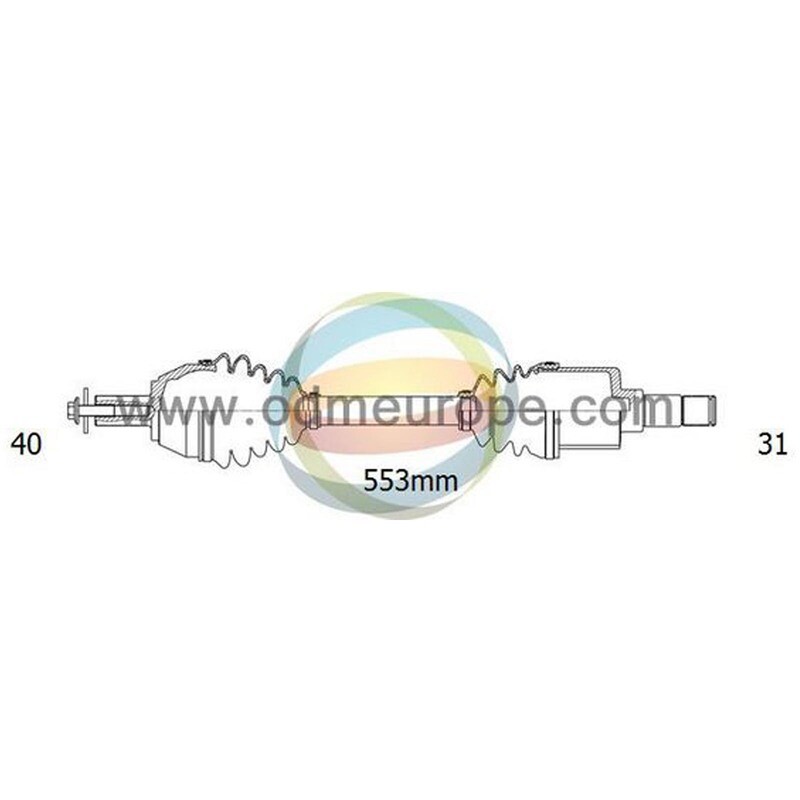 SEMIASSE / ALBERO MOTORE ANTERIORE SINISTRO SX CAMBIO MANUALE PER LAND ROVER FREELANDER dal 2006-