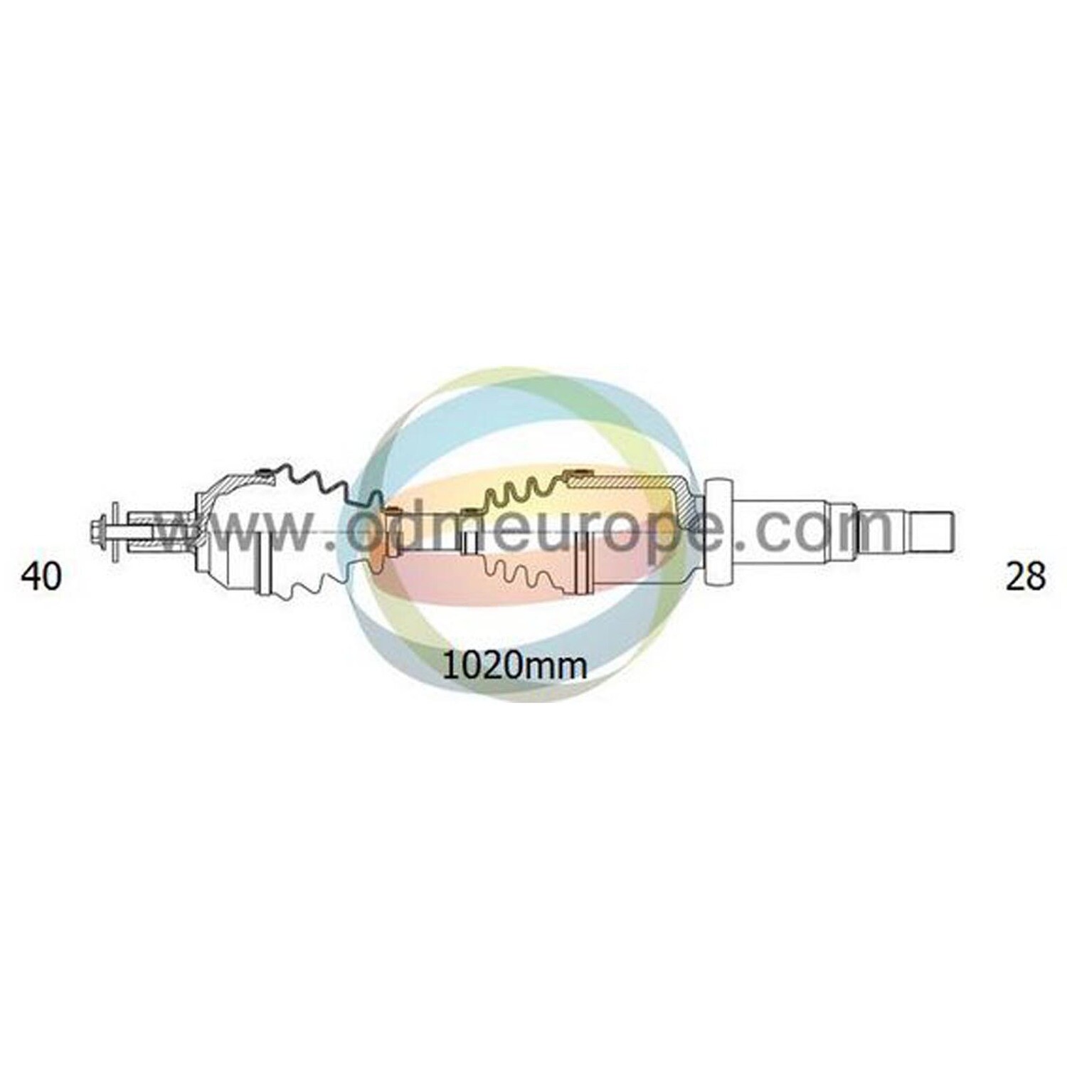 SEMIASSE / ALBERO MOTORE ANTERIORE DESTRO DX CAMBIO MANUALE PER LAND ROVER FREELANDER dal 2006-