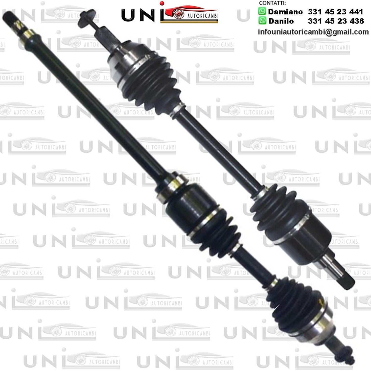 2 SEMIASSI / ALBERO MOTORE ANTERIORI SINISTRO SX + DESTRO DX CAMBIO MANUALE PER LAND ROVER FREELANDER dal 2006-