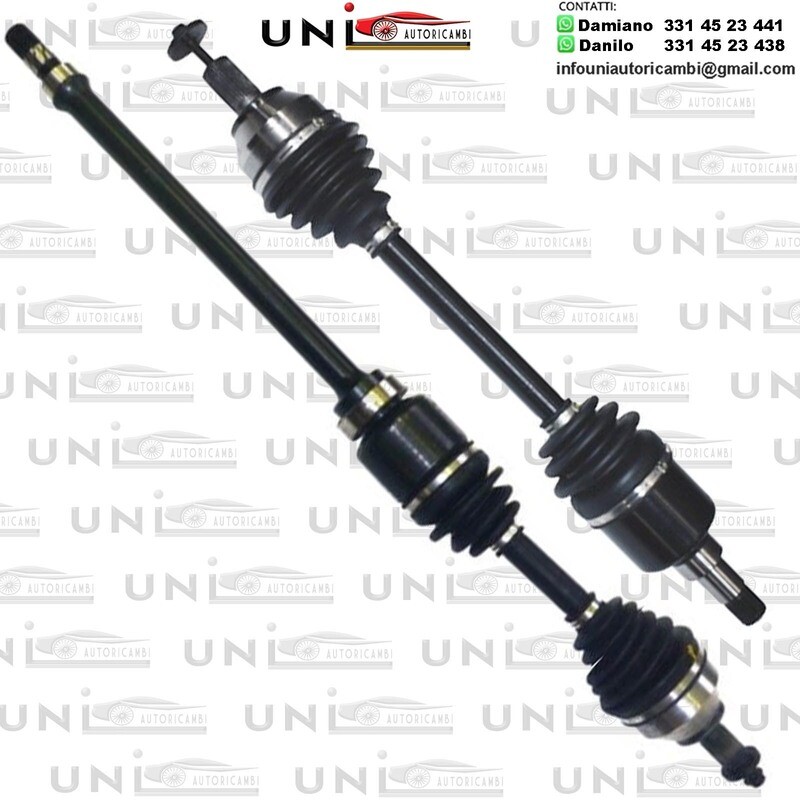 2 SEMIASSI / ALBERO MOTORE ANTERIORI SINISTRO SX + DESTRO DX CAMBIO MANUALE PER LAND ROVER FREELANDER dal 2006-