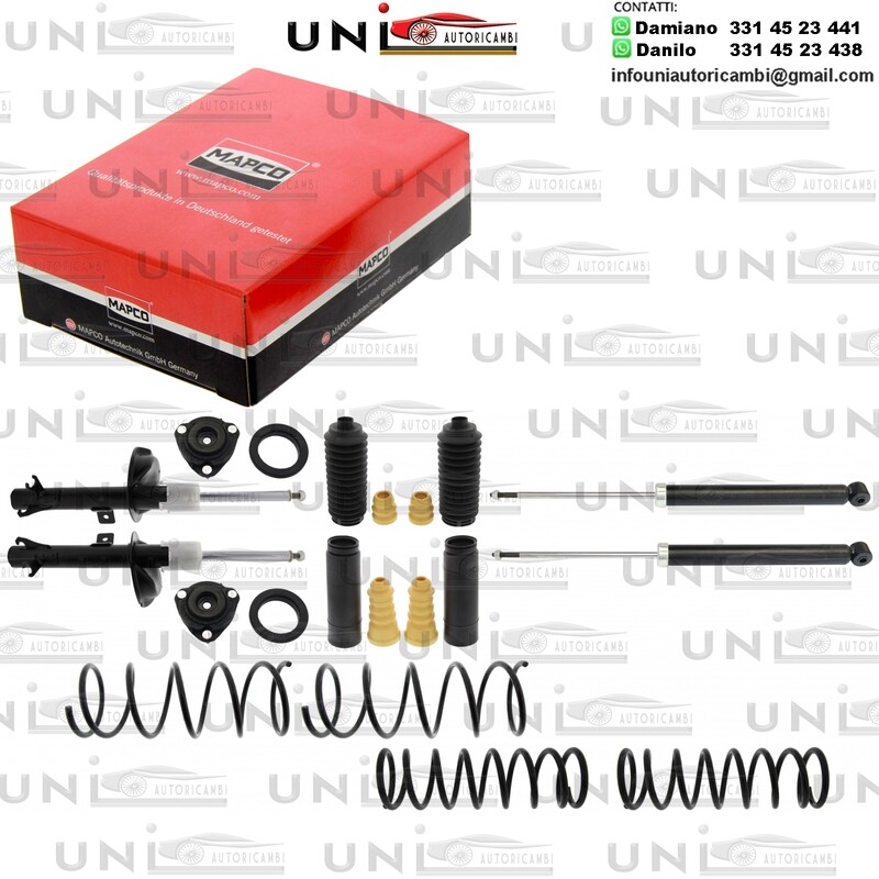 4 Ammortizzatori Rinforzati a Gas Ford Focus (DAW, DBW)​ da 10.1998 a 11.2004​