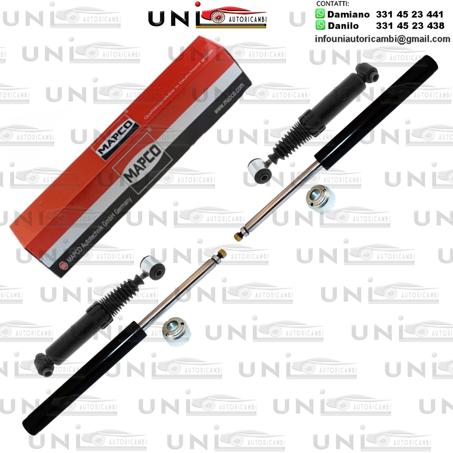 4 Ammortizzatori Rinforzati a Gas Citroen AX / Saxo / Peugeot 106 I / 106 II