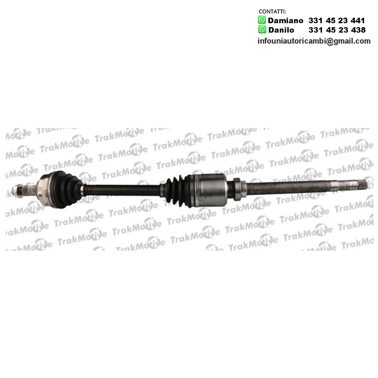 Albero Motore Semiasse Anteriore Destro Citroen Dispatch Van (BS, BT, BY, BZ) da 01.2002, Fiat Scudo / Combinato (220L, 220P) da 12.1999 a 12.2006, Fiat Ulysse (220) da 10.1999 a 08.2002, Lancia Zeta