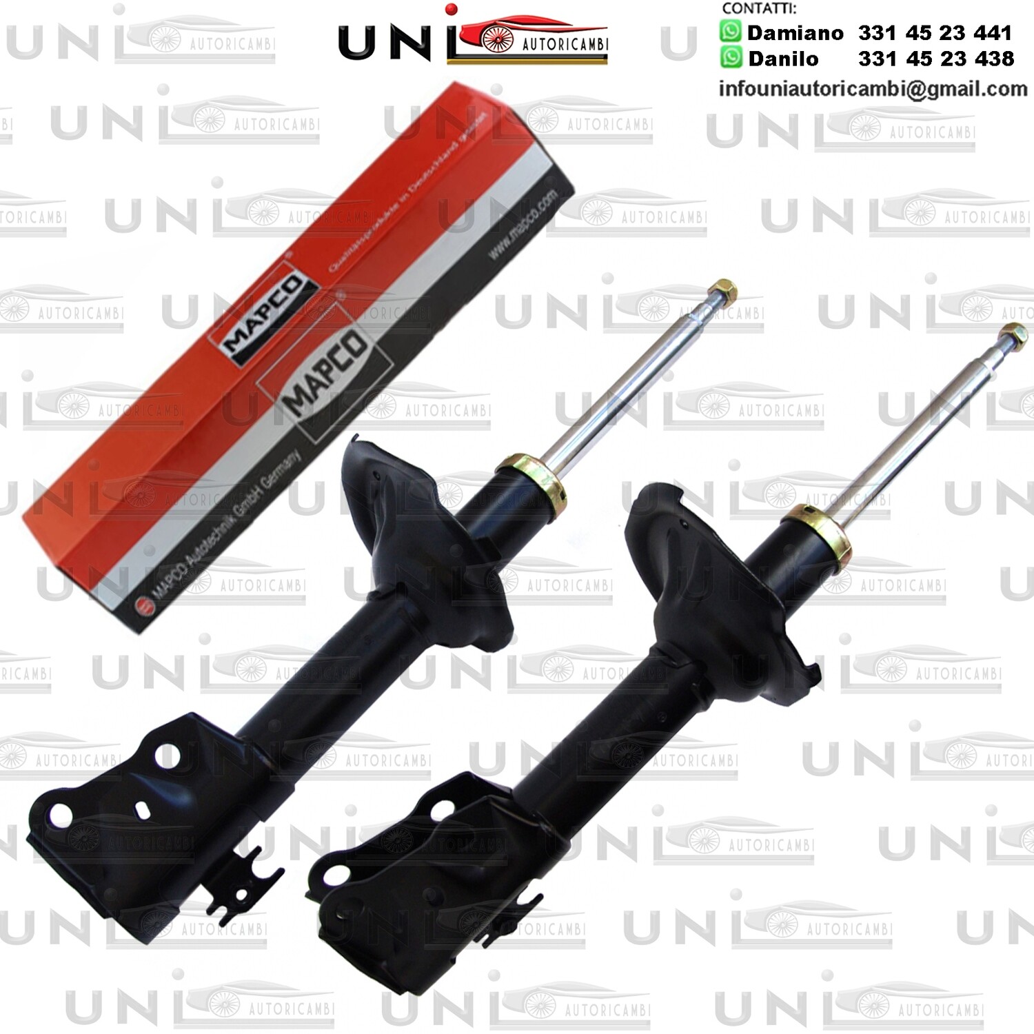 2 Ammortizzatori Anteriori Rinforzati a Gas TOYOTA YARIS