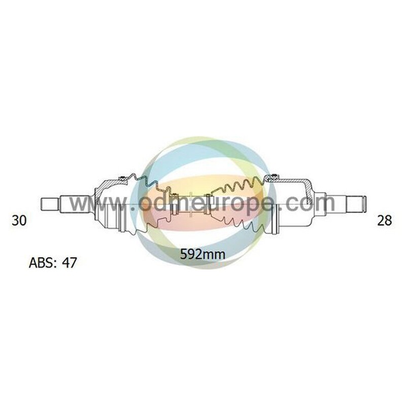 SEMIASSE/ALBERO MOTORE CAMBIO MANUALE / AUTOMATICO ANTERIORE SINISTRO Fiat Fullback da 2016 a 2020 / Mitsubishi L200 da 2005 a 2020