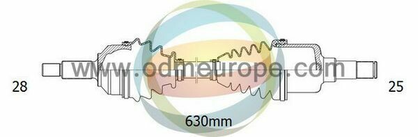 1X Semiasse / Albero MOTORE ANTERIORE SINISTRO SX FREELANDER (LN) 2.0 2.5 DI 4x4 DAL 2000