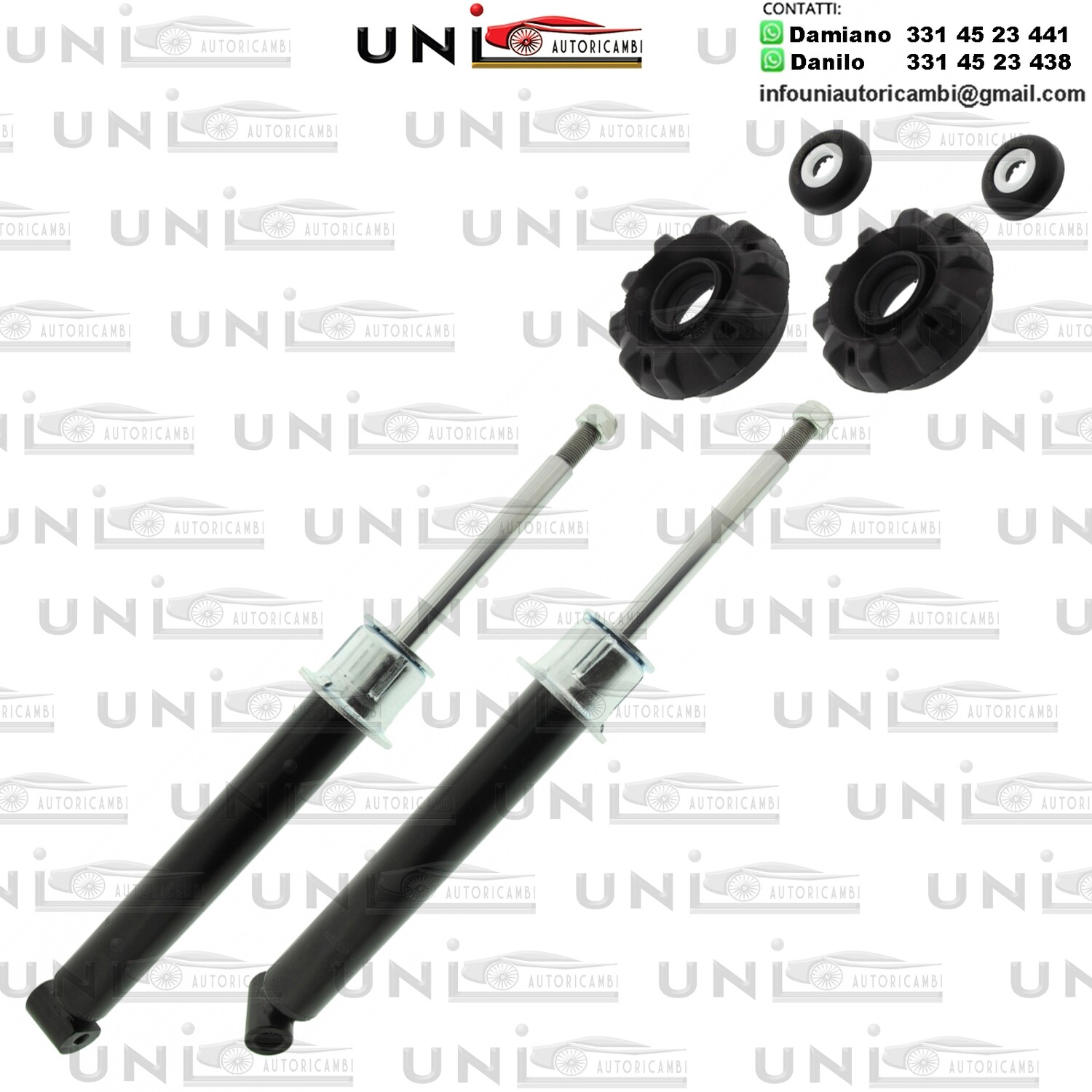 2 Ammortizzatori Anteriori Normali a Gas Smart Cabrio / City-Coupe / Crossblade / Fortwo / Roadster