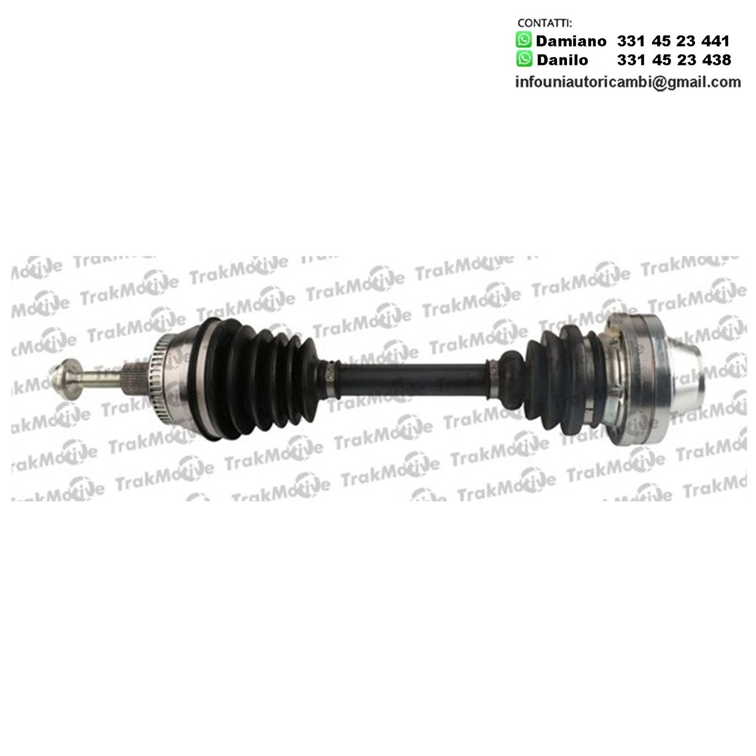 Albero Motore Semiasse Anteriore Destro Ford Galaxy da 1995 a 2006, Seat Alhambra da 1996 a 2010, VW Sharan da 1995 a 2010