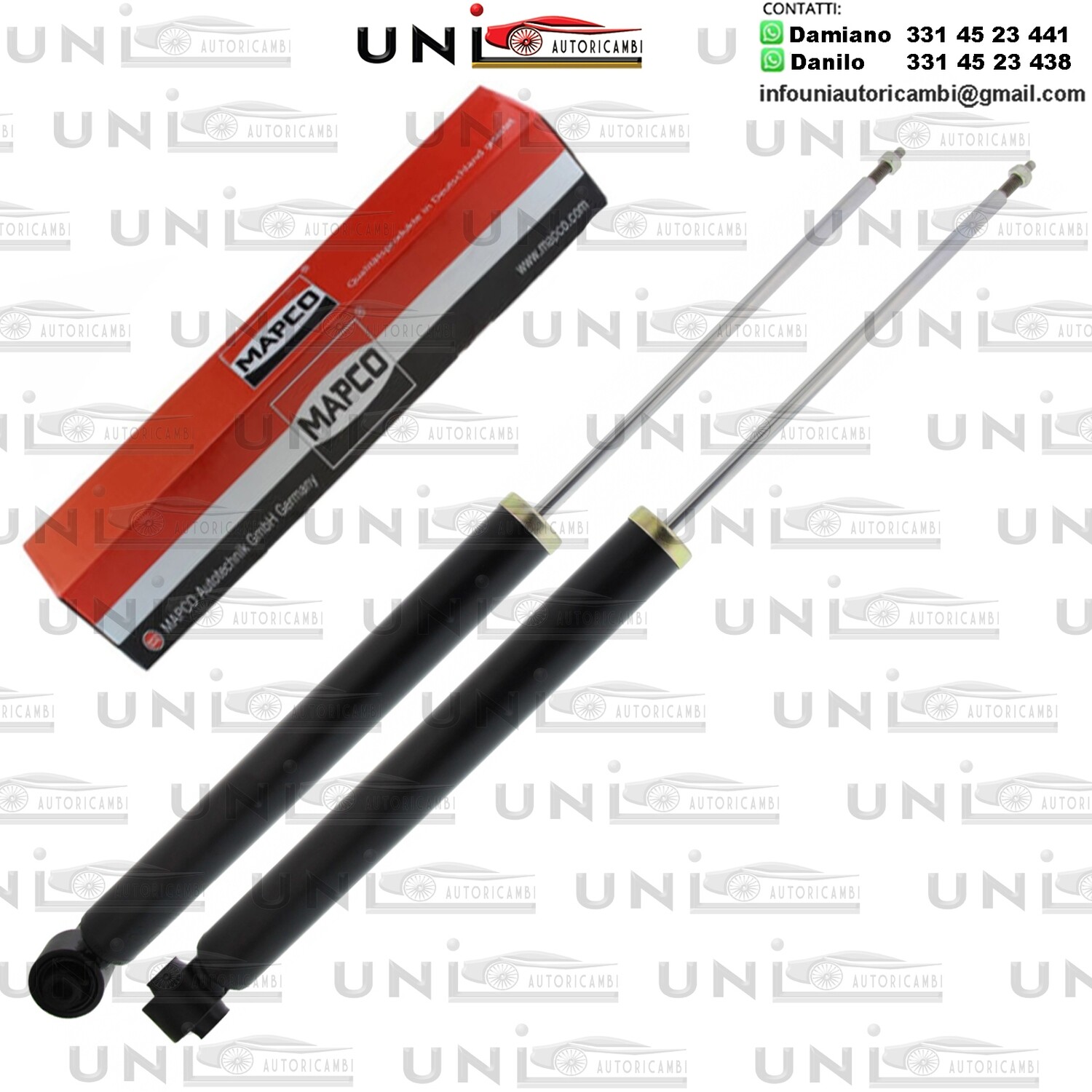 2 Ammortizzatori Posteriori Rinforzati a Gas FORD FIESTA V / MAZDA 2