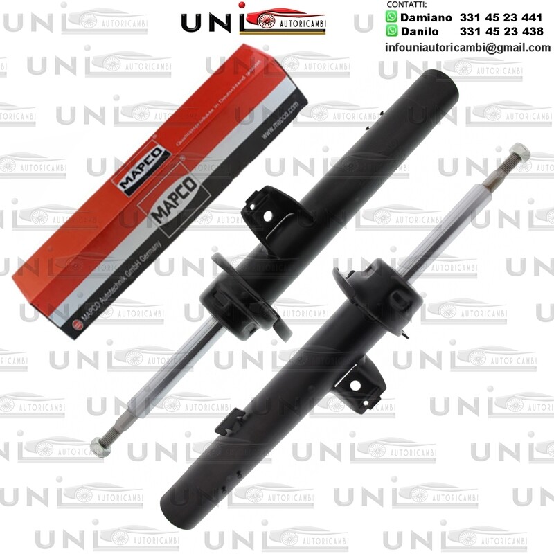 ​2 Ammortizzatori Anteriori a Gas Rinforzati BMW Serie 1 Berlina / Cabriolet / Coupé / Serie 3 Berlina / 3 Cabriolet