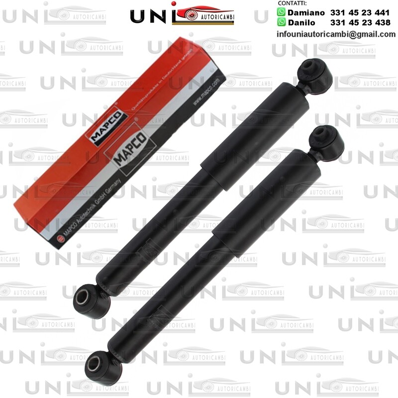 2 Ammortizzatori Posteriori a Gas Rinforzati Opel Cassone / Combo / Corsa C Furgonato, Vauxhall  Comvo Mk II