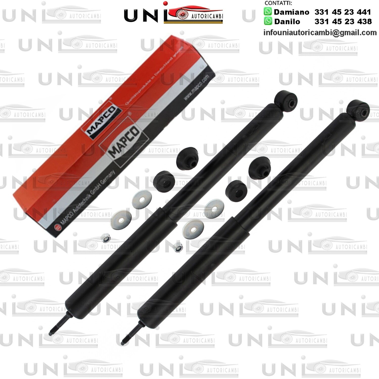 2 Ammortizzatori Posteriori a Gas Rinforzati Daewoo Aranos​ / Cielo / Espero / Lanos, Opel Astra, Vauxhall Astra