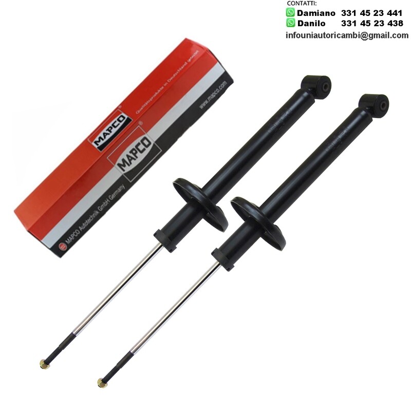 2 Ammortizzatori Posteriori a Gas Rinforzati Seat Toledo I, VW Golf II / III / Cabriolet / IV / Jetta II / Vento