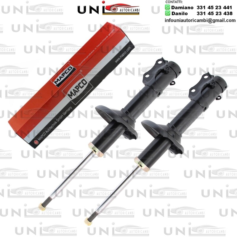 ​2 Ammortizzatori Anteriori a Gas Rinforzati Seat Arosa / Cordiba / Ibiza II / III / Inca / Toledo, VW Caddy II / Golf III