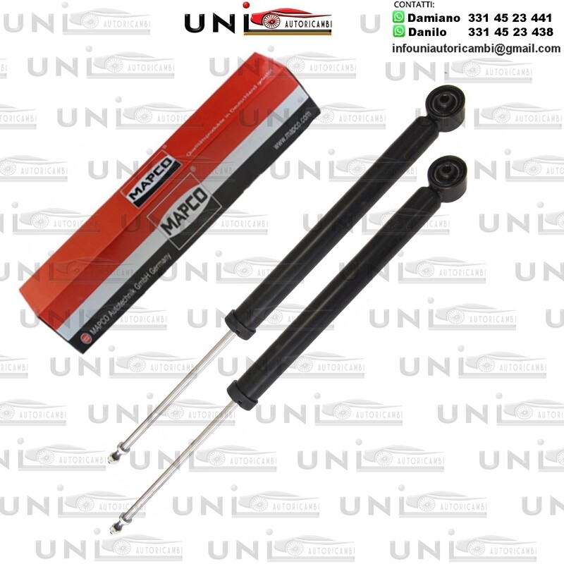 2 Ammortizzatori Posteriori  a Gas Rinforzati per Audi A3 / TT / Seat Leon / Toledo  II / Skoda Fabia I / Fabia II