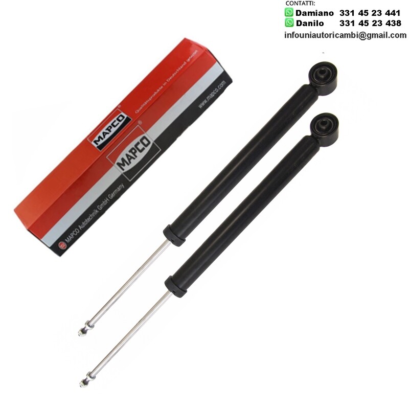 2 Ammortizzatori Posteriori  a Gas Rinforzati per Audi A3 / TT / Seat Leon / Toledo  II / Skoda Fabia I / Fabia II