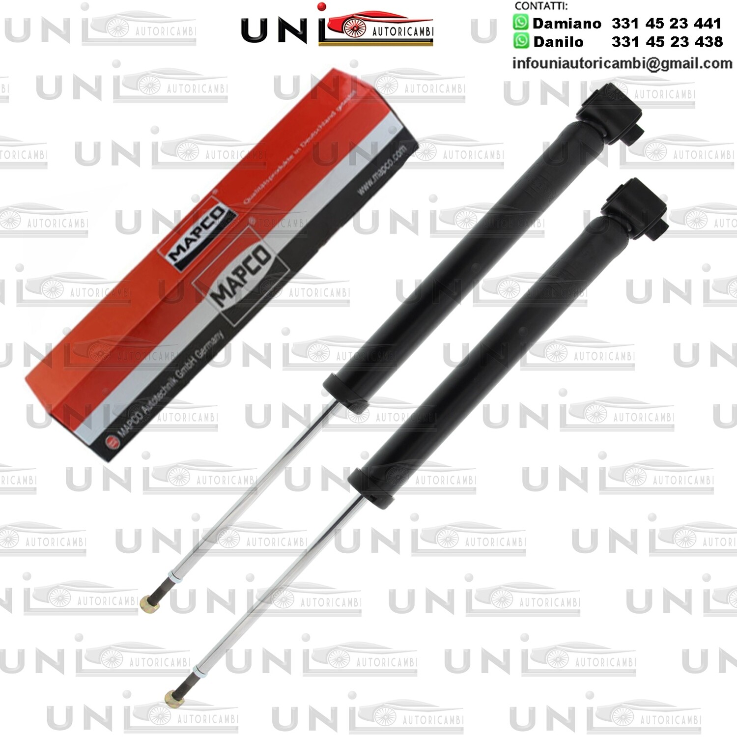 2 Ammortizzatori Posteriori a Gas Rinforzati per Audi / Skoda / VW