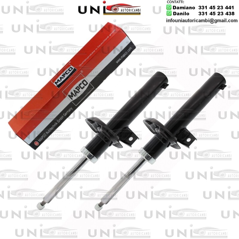 2 Ammortizzatori Anteriori a Gas Rinforzati per Audi / Seat / Skoda / VW