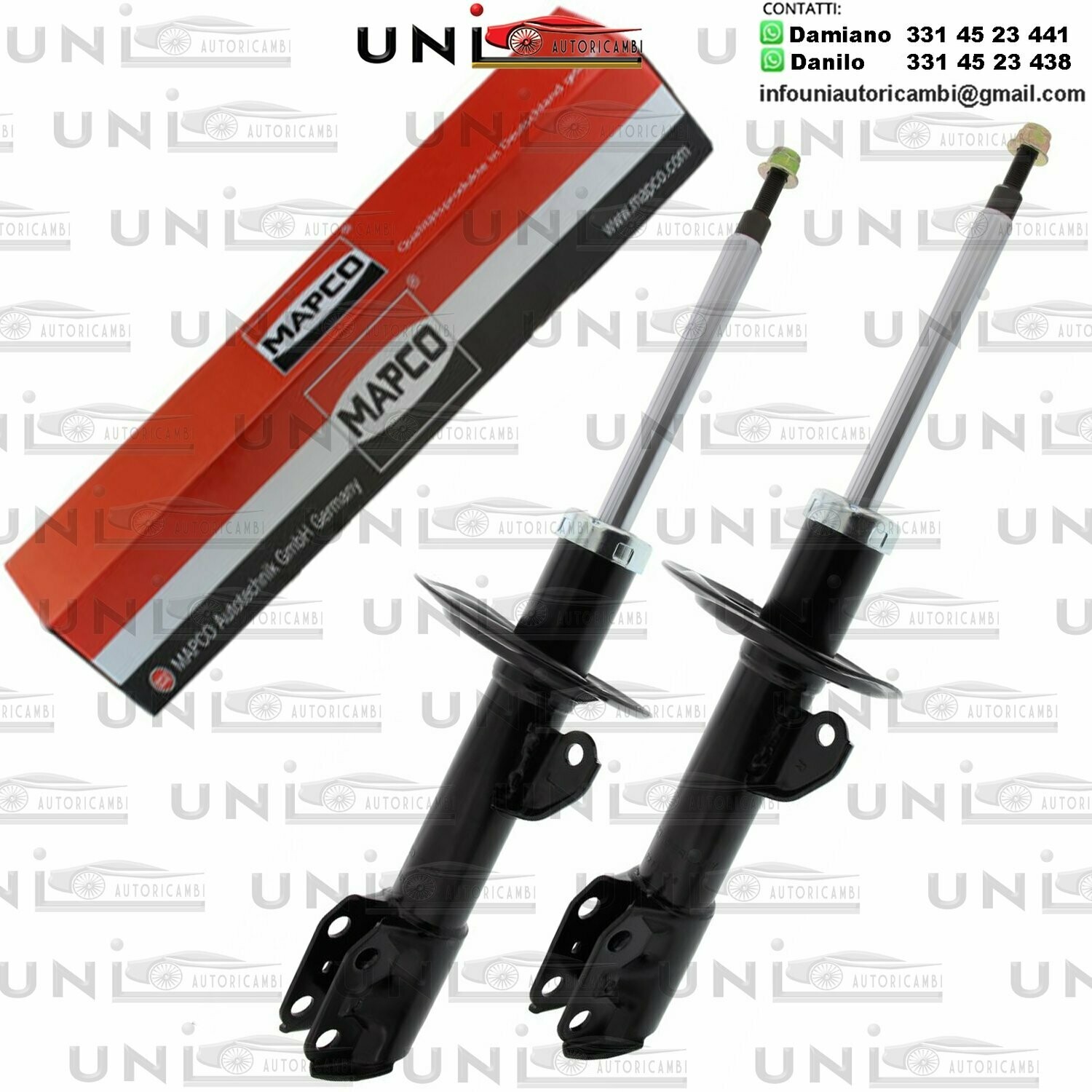 2x Ammortizzatori Anteriori Rinforzati a Gas Daihatsu Charade​ da 05.2011 a -​