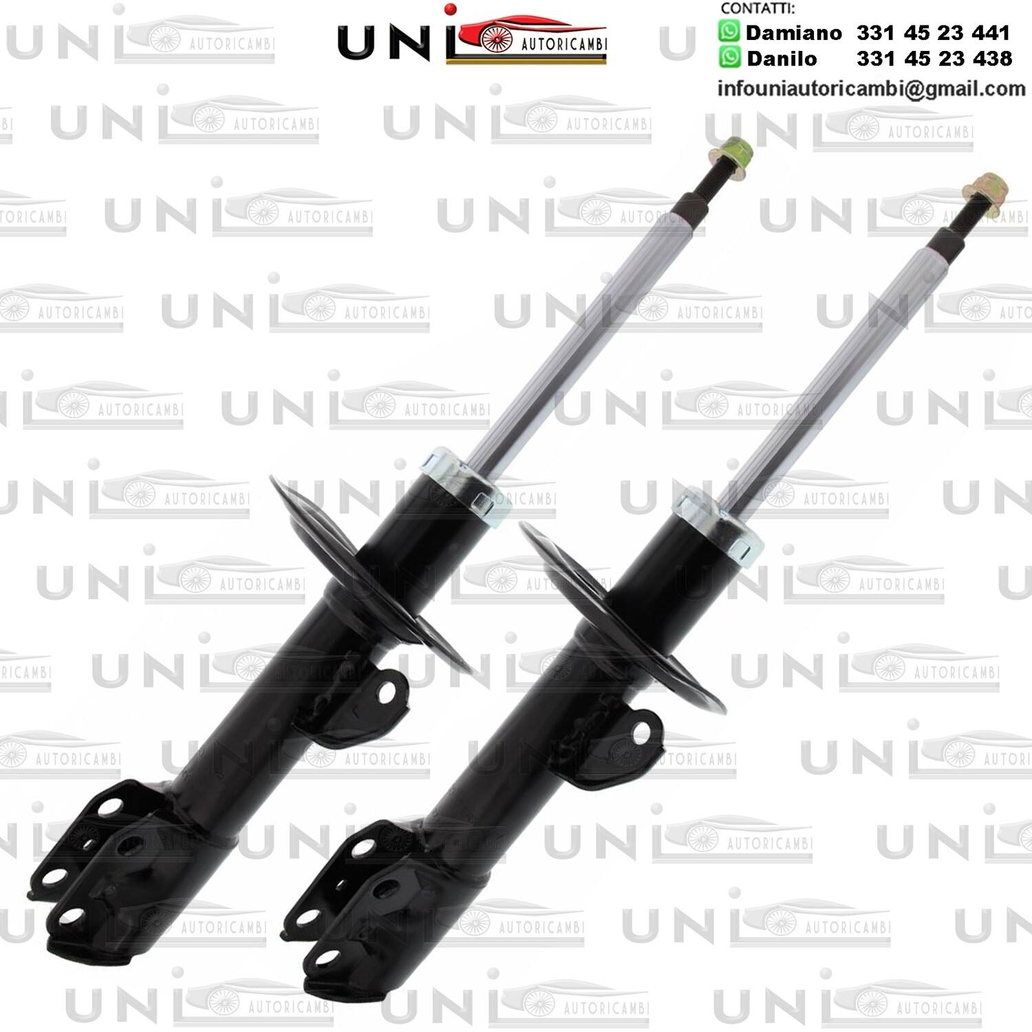 2 Ammortizzatori Anteriori Normali a Gas Daihatsu Charade​ da 05.2011 a -​